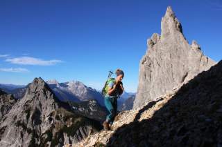 Anstieg zum Stadelhorn in den Berchtesgadener Alpen.