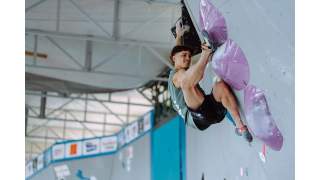 Elias Arriagada Krüger beim IFSC World Cup in Prague 2025