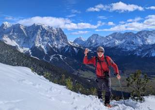 Beim Anstieg am Dienstag zur Upsspitze (Ammergebirge)
