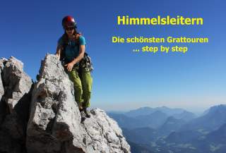 Frau auf ausgesetztem Grat