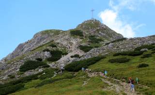 Aufstieg zum GiewontAufstieg zum Giewont, dem beliebtesten Gipfel der Westlichen Tatra.