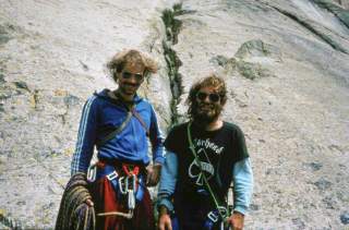 Yves (links) und Claude Remy nach der Erstbegehung von Motörhead 1981