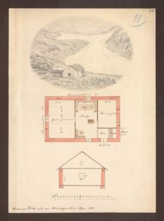 Historische Pläne der Berliner Hütte