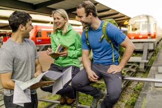 Entspannt und klimafreundlich ans Ziel mit den Öffis. Foto: DAV/Hans Herbig