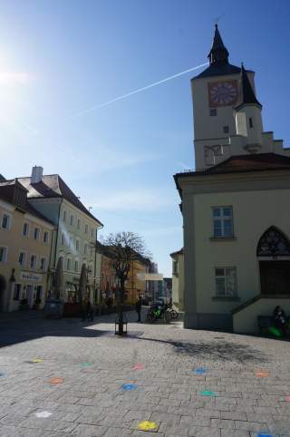 Der Stadtplatz in Deggendorf, Foto: Arnold Zimprich