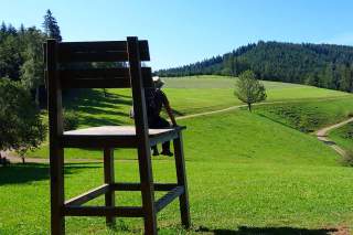 Innehalten im Schwarzwald. Foto: Klaus Gräbe