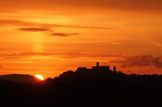 Sonnenaufgang über der Wartburg