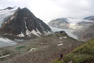 Die Braunschweiger Hütte des DAV liegt nur wenige Meter oberhalb der geplanten Seilbahnstation. Foto: DAV/Thomas Bucher