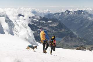 Jacqueline auf einer Hochtour