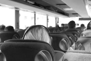 Innenraum eines Busses