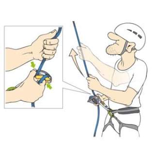 Illustration einer Person beim Scihern