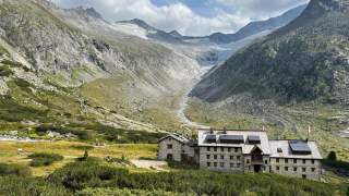Hütte in den Bergen