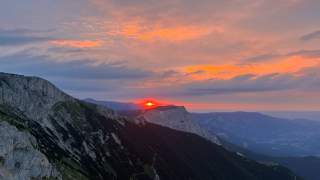 Sonnenuntergang am Berg