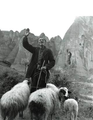 Historisches Foto von griechischem Schäfer