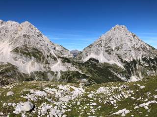 Blick zurück zur Coburger Hütte