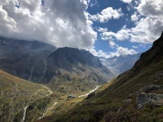 Blick auf Franz Senn Hütte