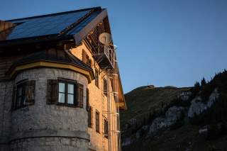 Morgenstimmung am Rotwandhaus, Foto: Axel Klemmer