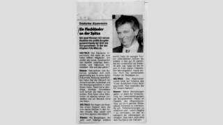 Scan eines Zeitungsartikels. "Ein Flachländer an der Spitze" lautet die Überschrift eines kurzen Interviews mit Klenner.