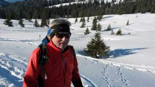 Josef Klenner unterwegs am Riedberger Horn.