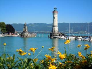 Blick auf den Bodensee von Lindau aus