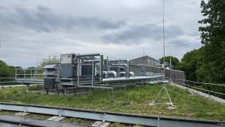 Lüftungsanlage auf dem Dach