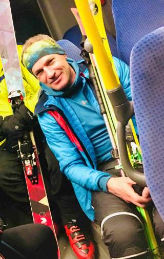 Michael Vitzthum fährt gerne Ski und Bahn. Foto: Michael Vitzthum