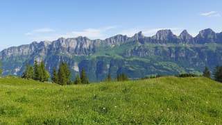 Blick auf den Flumserberg