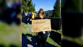 neues Hüttenschild für die Hütte