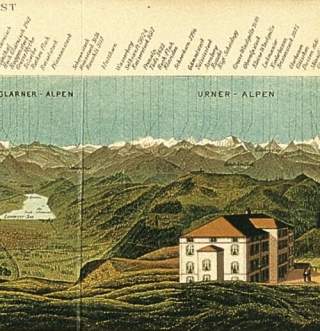 Panorama-Darstellung des Rigi-Massivs
