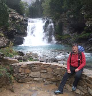 Im Parque Nacional de Ordesa vor den Kaskaden des Río Arazas. Foto: Andreas Skorka