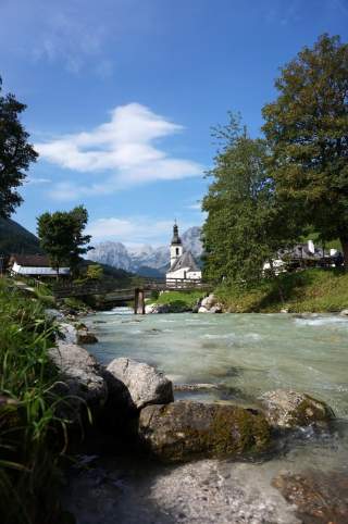 Wohl das beliebteste Fotomotiv im Bergsteigerdorf Ramsau: der Malerwinkel. Foto: DAV/Tobias Hipp
