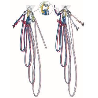 Illustration Luftmaschentechnik Kletterseil