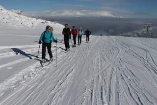 Skitouren-auf-Pisten-Aufstieg