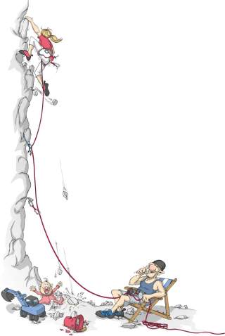 Illustration Sportklettern
