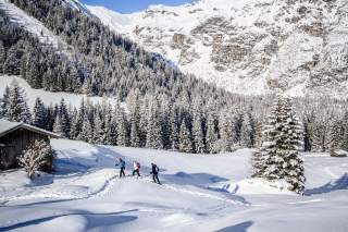 Das Obernberger Tal im Winter.