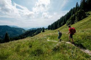 Wandern im Chiemgau. Foto: Hans Herbig