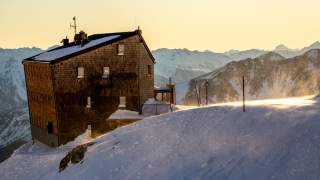 Winterstimmung auf dem Hannoverhaus