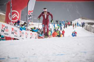 Anton Palzer auf dem Weg zu Silber im Vertical. Foto: Maurizio Torri