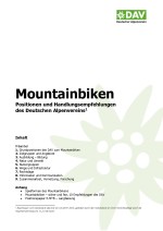 Broschüre Mountainbiken: Positionen und Handlungsempfehlungen des DAV