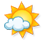 Überwiegend sonnig