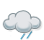 Dichte Wolken, etwas Regen